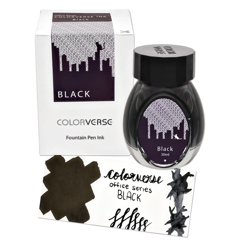 Colorverse Office Series Bottled Ink in Black – 30mL
