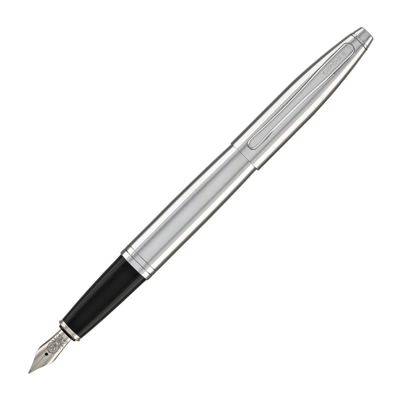 Cross Calais Fountain Pen in Polished Chrome – Medium Point