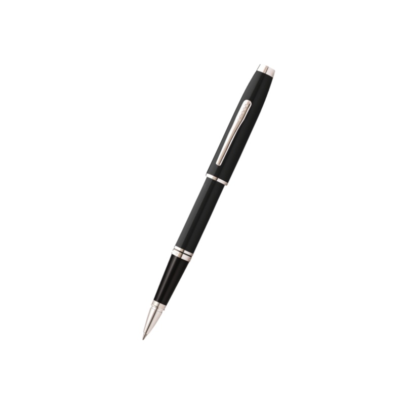 Cross Coventry Rollerball Pen – Black Lacquer with Polished Chrome Trim