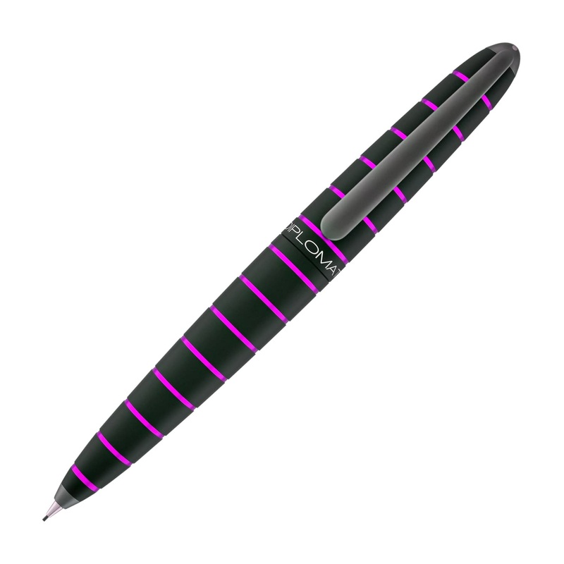 Diplomat Elox Mechanical Pencil in Ring Black/Purple – .7mm