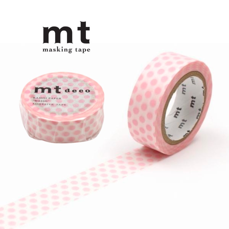 MT Deco Washi Tape – Dot Strawberry Milk