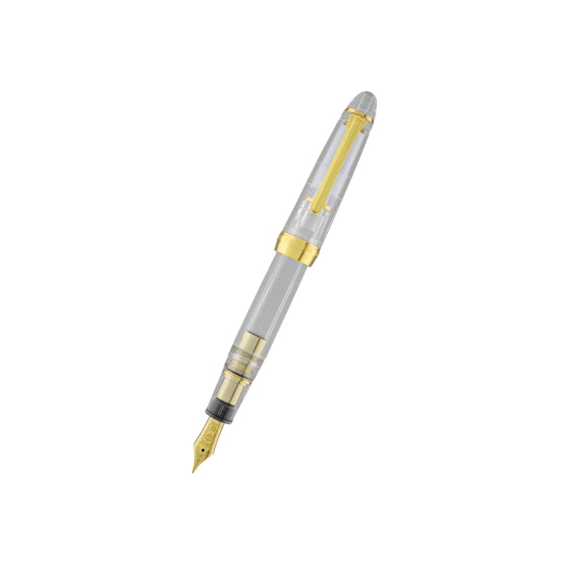 Sailor 1911L 21k Nib Fountain Pen – Transparent Demonstrator with Gold Accent [Pre-Order]