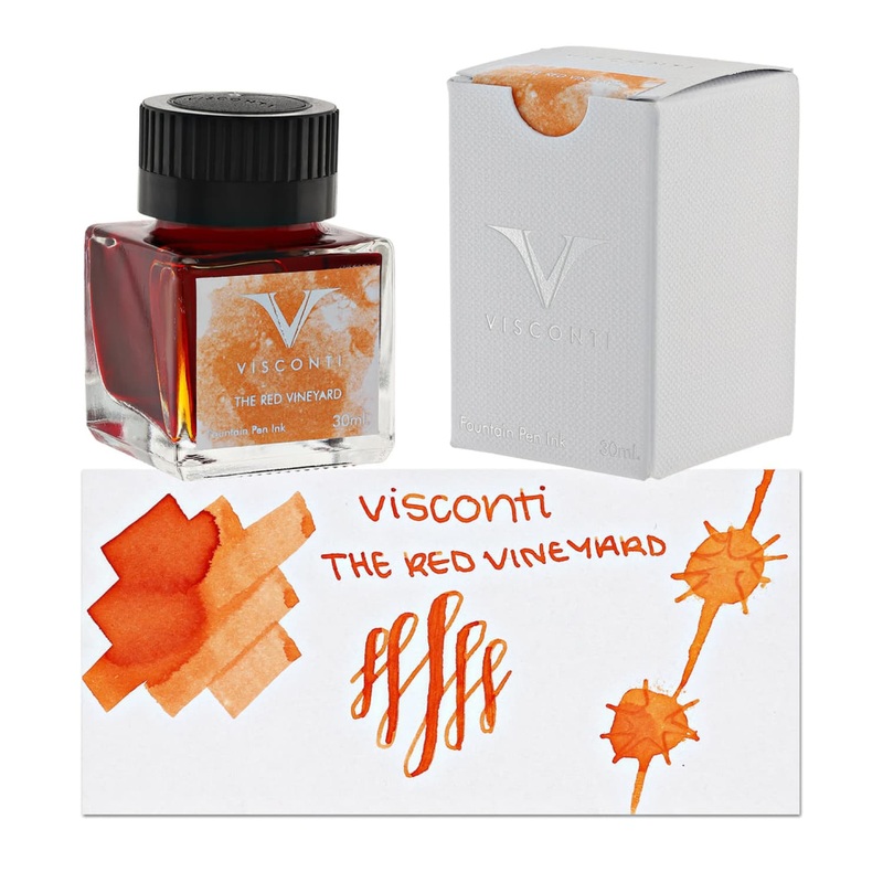 Visconti Van Gogh Bottled Ink in Red Vineyard (Orange) – 30mL