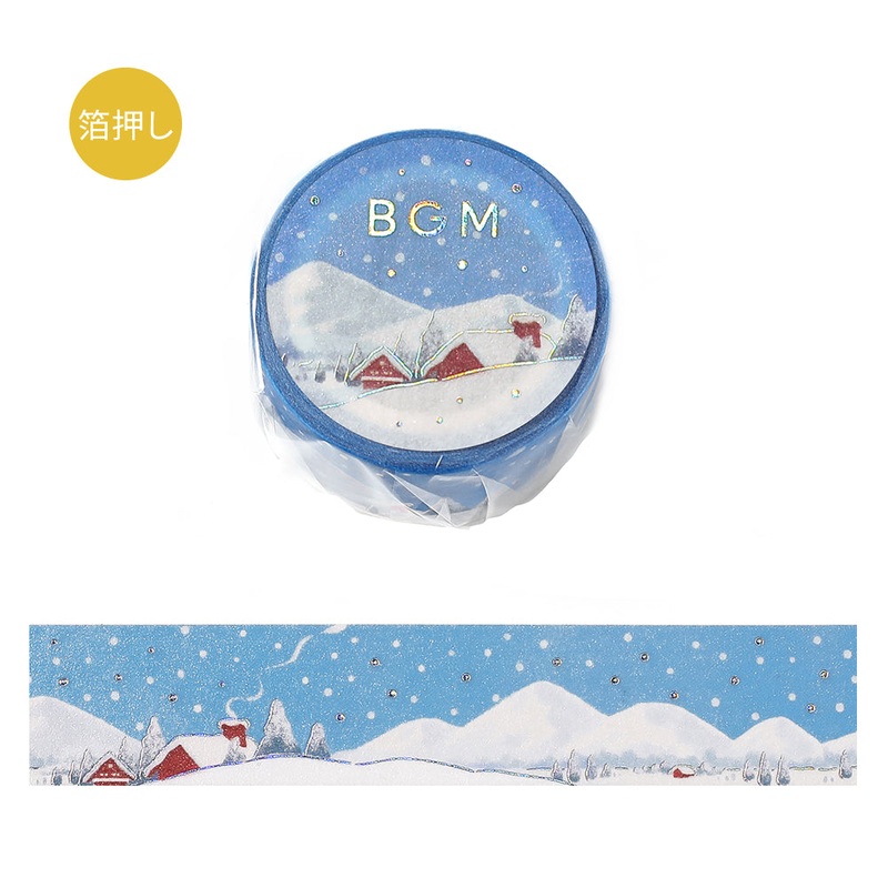 BGM Foil Stamping Masking Tape: Dreamscape – Snow Country