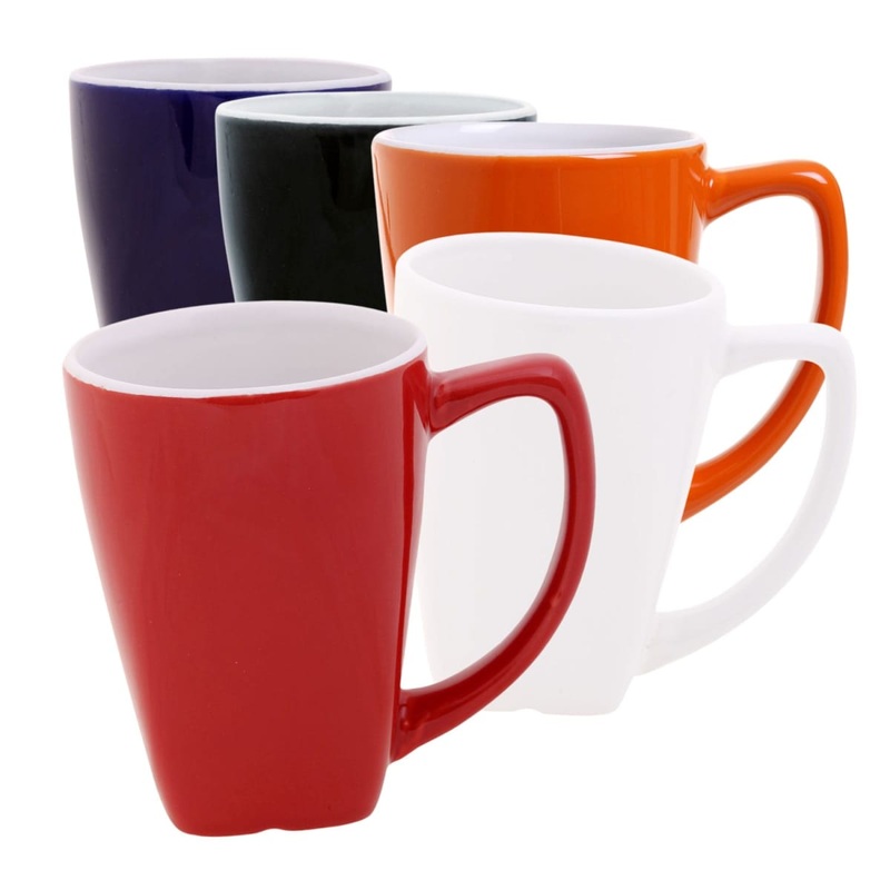 Coffee  mug 300ml square shape D handle