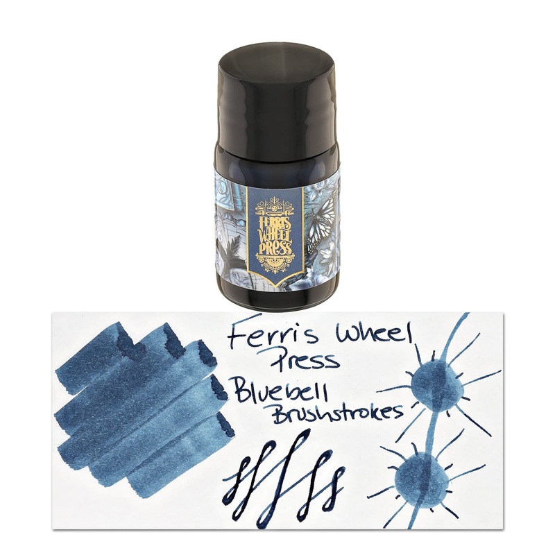 Ferris Wheel Press in Bluebell Brushstrokes Bottled Ink Pot – 10 mL