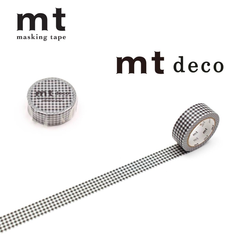 MT Deco Washi Tape – Delicate Black Checkered