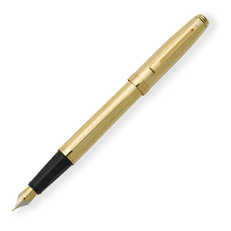 Sheaffer Prelude Fountain Pen in Fluted 22K Gold