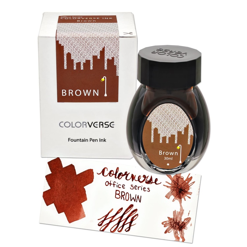 Colorverse Office Series Bottled Ink in Brown – 30mL
