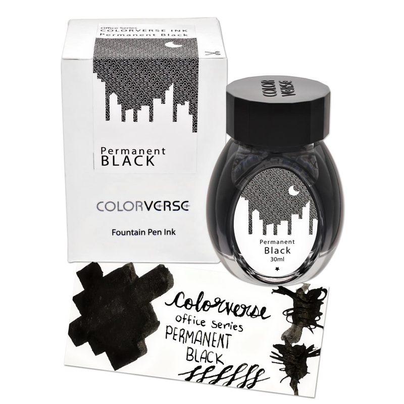 Colorverse Office Series Bottled Ink in Permanent Black – 30mL