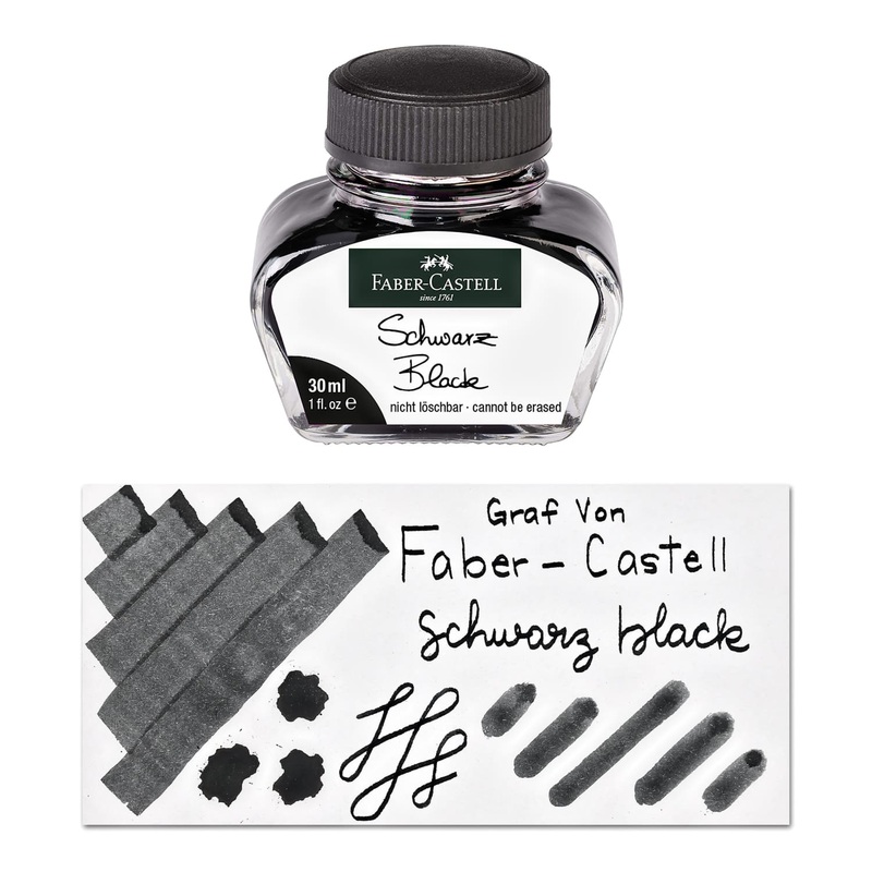 Graf von Faber-Castell Bottled Ink in Black – 30 mL