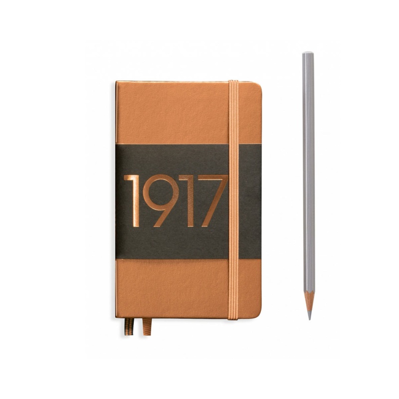Leuchtturm1917 Metallic Edition A6 Pocket Hardcover Notebook – Plain / Copper