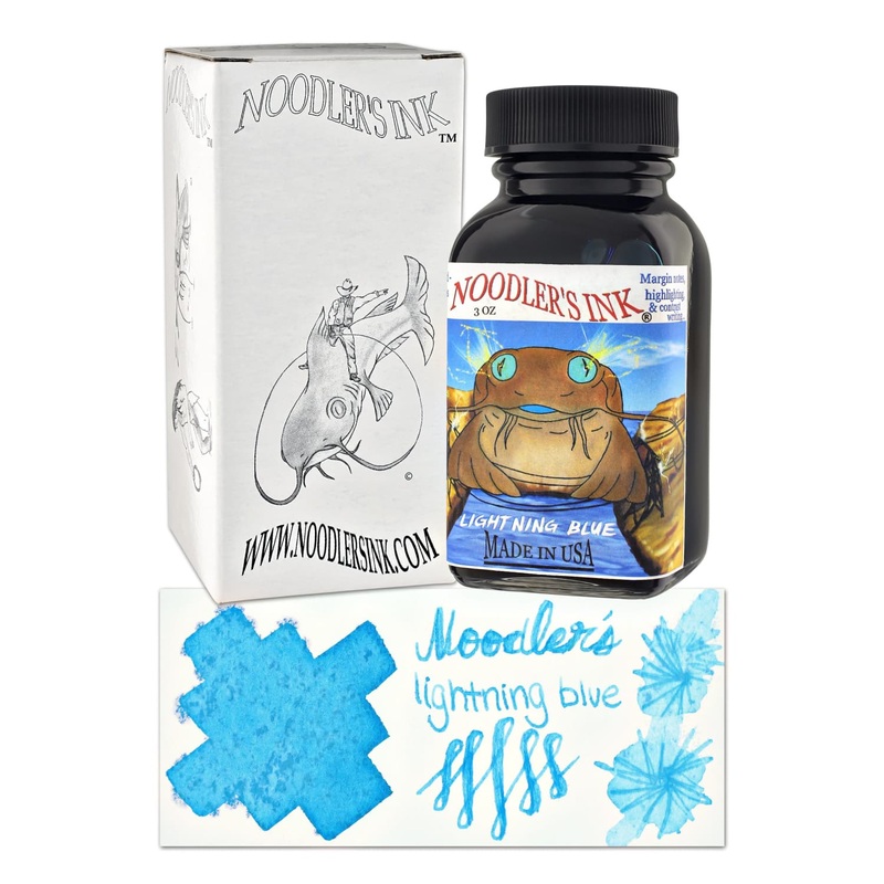 Noodler’s Lightning Blue Fountain Pen Ink – 3oz Bottle