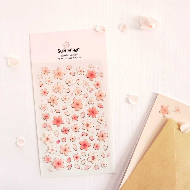 Suatelier Daily Deco Stickers –  Love Blossom sticker