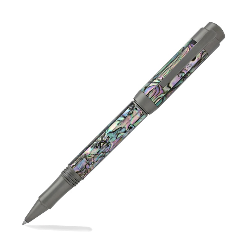 Laban Abalone Rollerball Pen in New Abalone with Gunmetal Trim