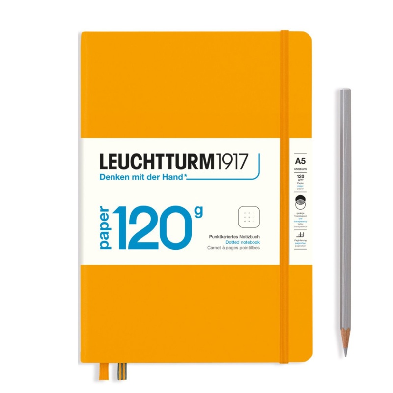 Leuchtturm1917 120G Edition A5 Medium Hardcover Notebook – Dotted / Rising Sun