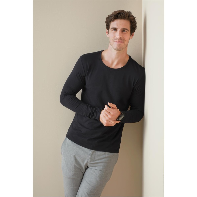Men’s Clive Long Sleeve|Black Opal|Grey Heather|Slate Grey|White