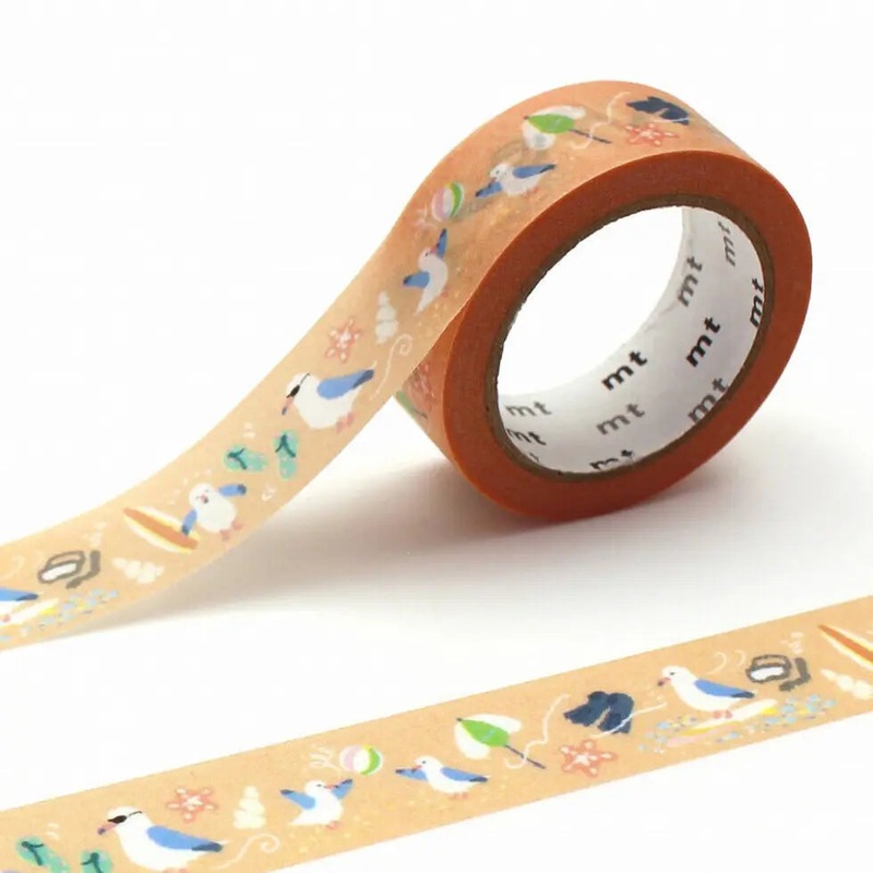 MT Masking Tape – Summer Black-Tailed Gull (15mm)