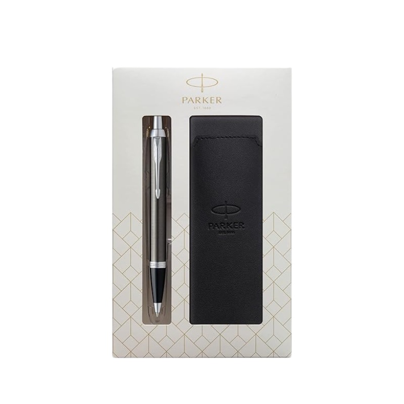 Parker IM Dark Espresso CT Ballpoint Pen Gift Set
