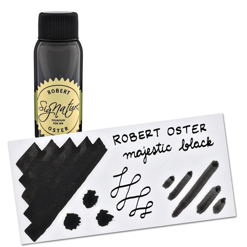 Robert Oster Bottled Ink in Majestic Black- 50mL