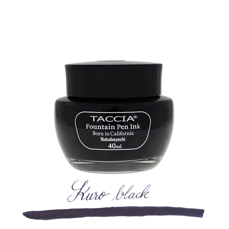 Taccia Bottled Ink in Kuro Black – 40 mL