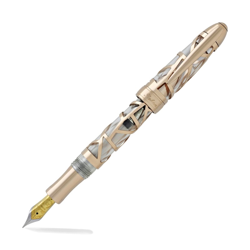 Laban 300 Skeleton Fountain Pen in Rose Gold