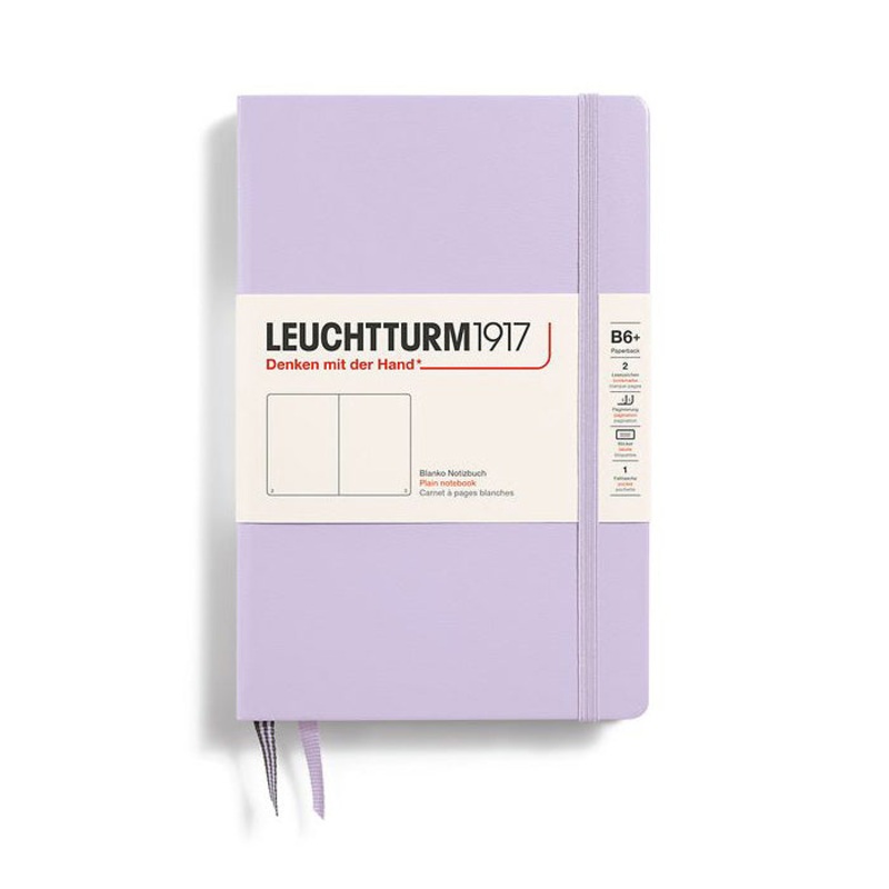 Leuchtturm1917 Paperback B6+ Hardcover Plain Notebook – Lilac