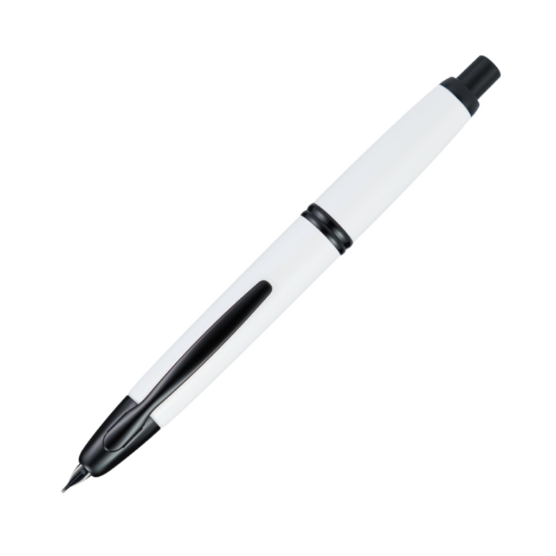 Pilot Vanishing Point Fountain Pen – White with Black Matte Trim