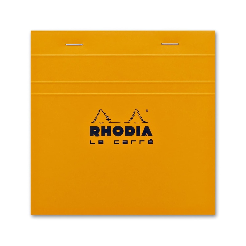 Rhodia Staplebound Graph Paper Notepad in Orange – 5.75 x 5.75