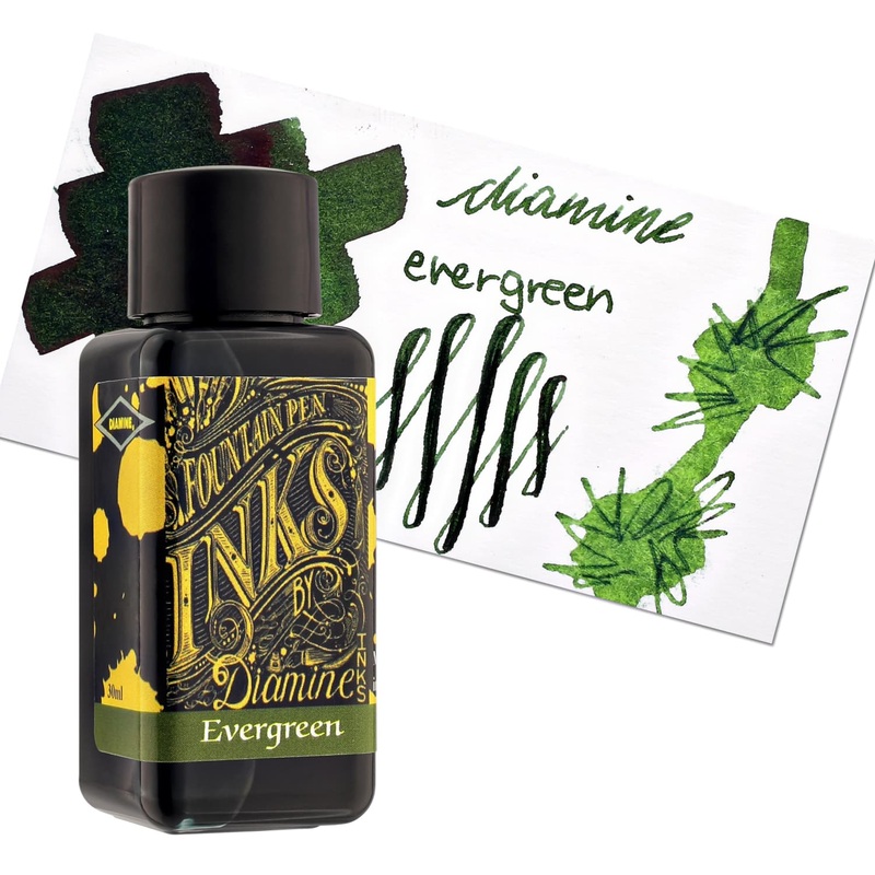Diamine Classic Bottled Ink in Evergreen