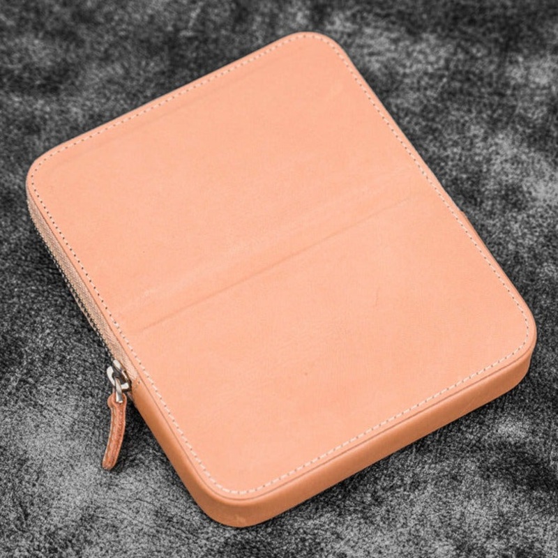 Galen Leather 6 Slot Zippered Magnum Opus Pen Case – Undyed