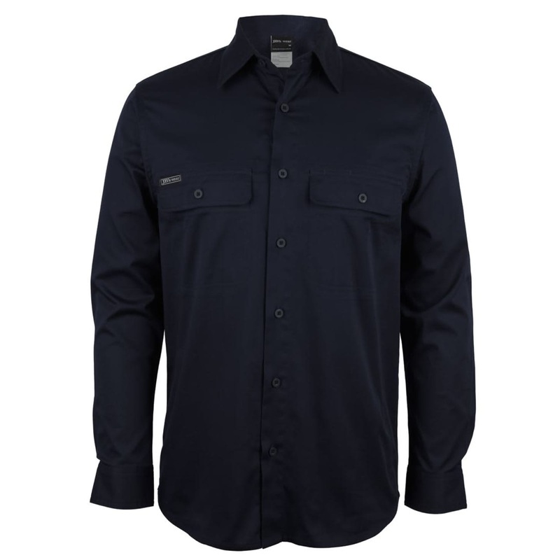 JB’s L/S Stretch Work Shirt Navy