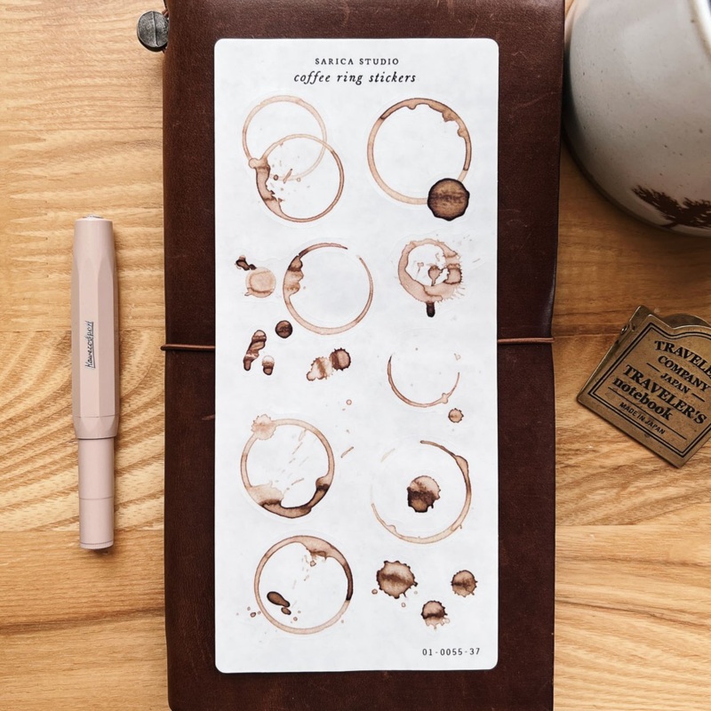Sarica Studio Stickers – Coffee Ring