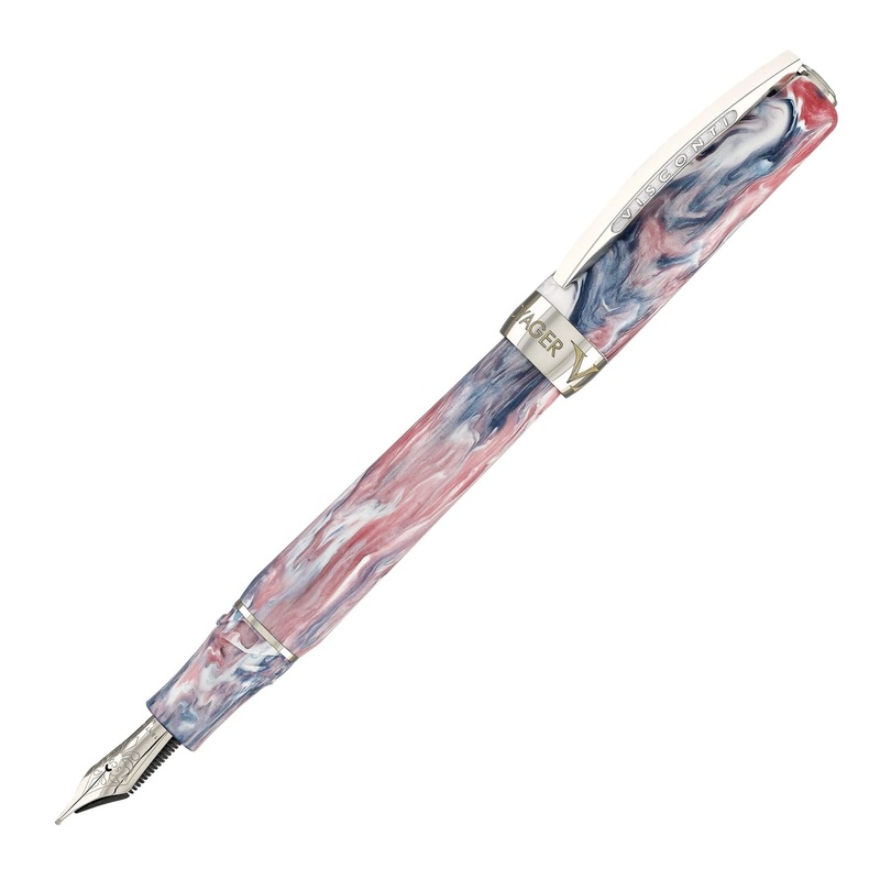 Visconti Voyager Mariposa Fountain Pen in Painted Beauty with Palladium Trim