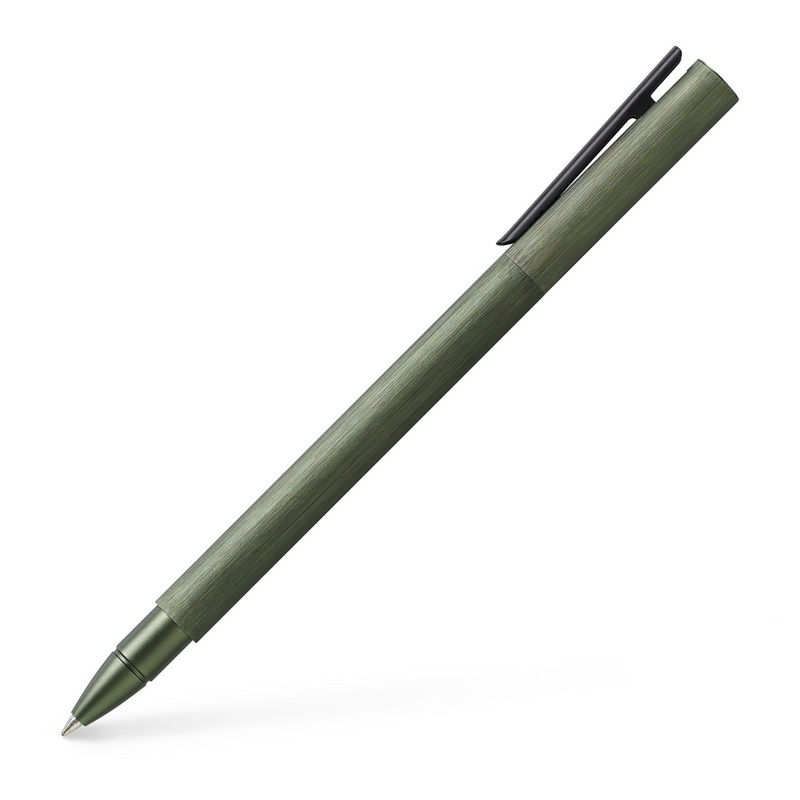 Faber-Castell NEO Slim Rollerball – Aluminum Olive Green