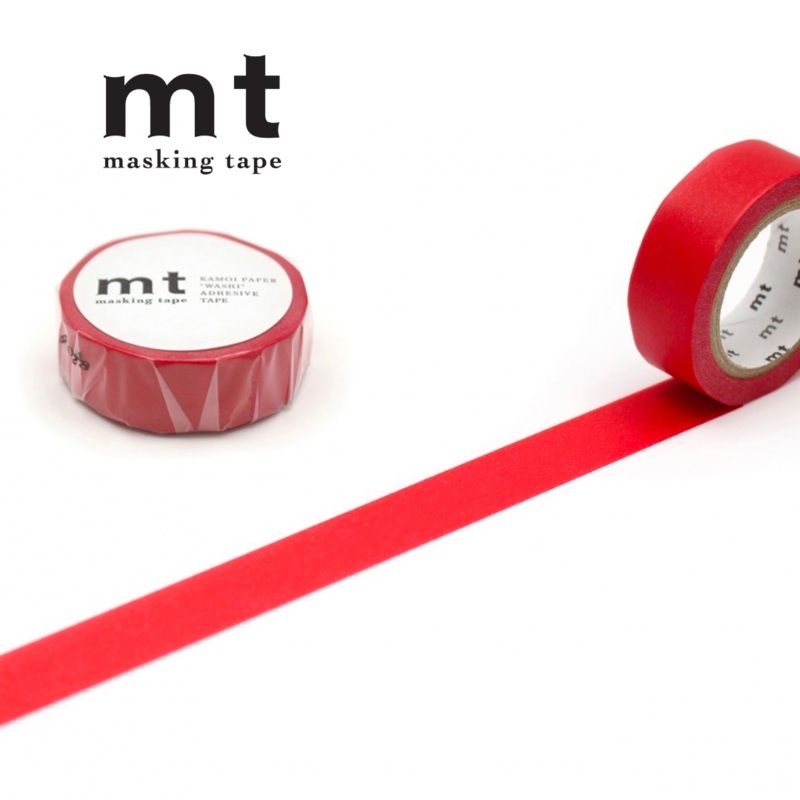 MT Basic Washi Tape – Red 7m
