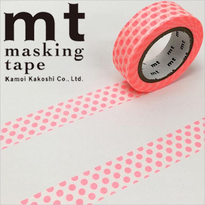 MT Deco Washi Tape Dot Shocking Red