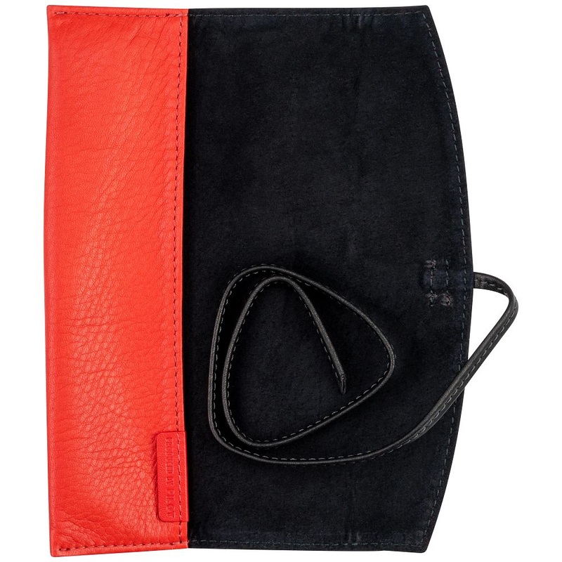 Pilot Pensemble Leather Roll Pen Case – Holds 1 – Red (Long)