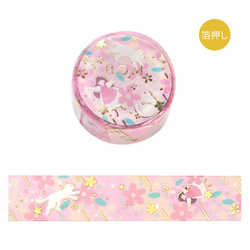 BGM Foil Stamping Masking Tape: Hana Monogatari – Peach Blossom