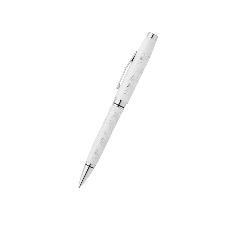 Cross Coventry Zodiac Year of the Snake Ballpoint Pen – Pearl White Lacquer with Polished Chrome