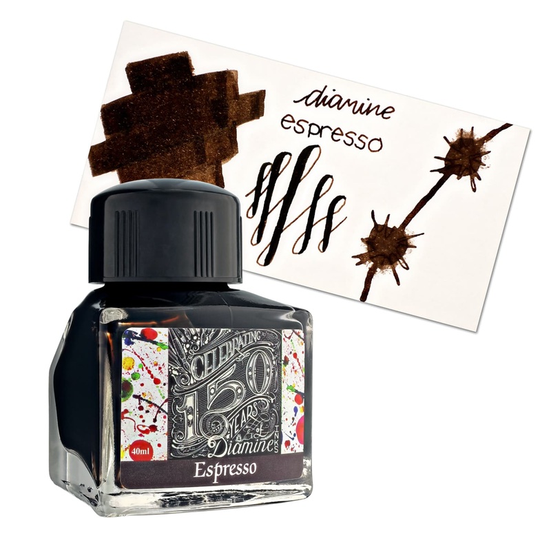 Diamine 150th Anniversary Bottled Ink in Espresso – 40 mL
