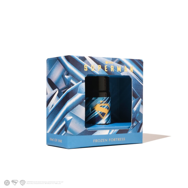 Ferris Wheel Press Superman Themed Bottled Ink in Frozen Fortress  – 10 mL