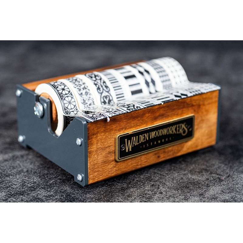 Galen Leather Wooden Multi Washi Medium Tape Dispenser – Walnut