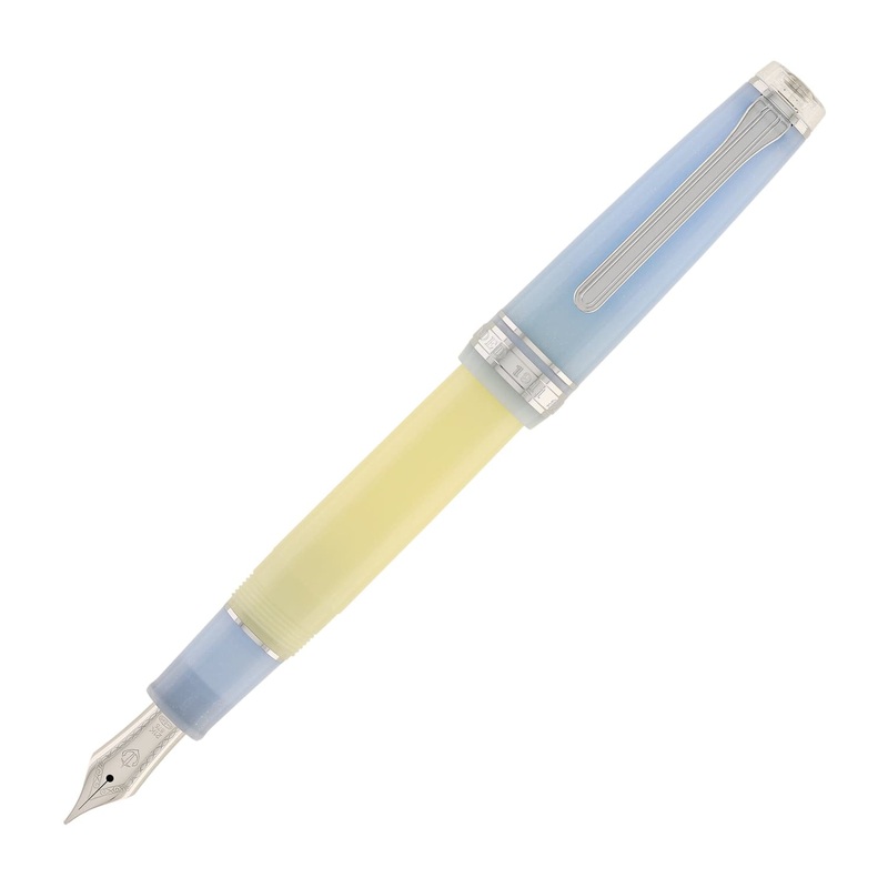 Sailor Pro Gear Smoothie Regular 2nd Edition Fountain Pen in Blue Milkshake with Rhodium Plating – 21kt Gold Nib