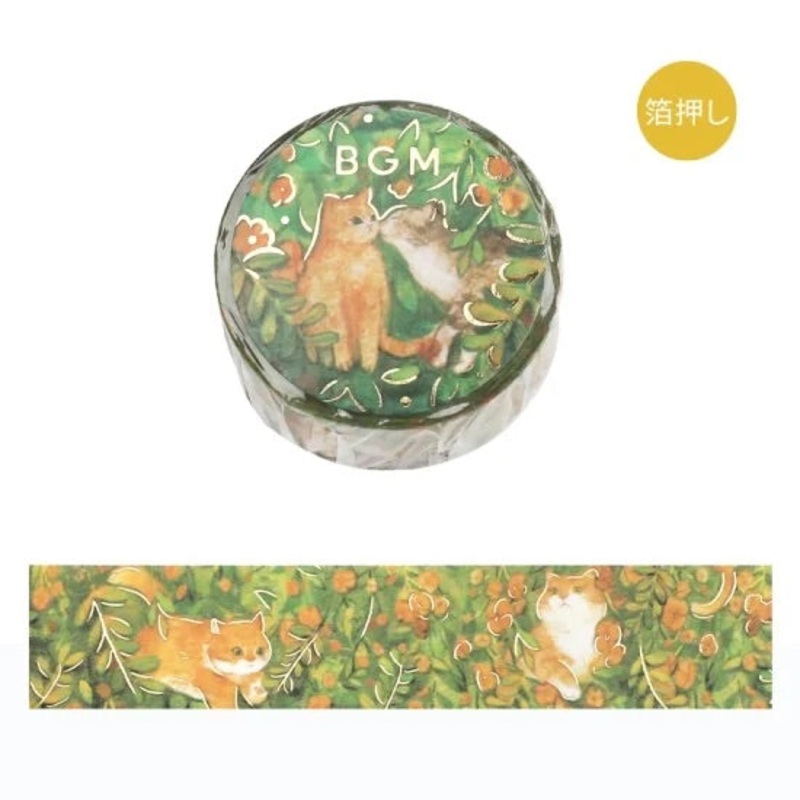 BGM Foil Stamping Masking Tape: Flowers and Cats – Find Me
