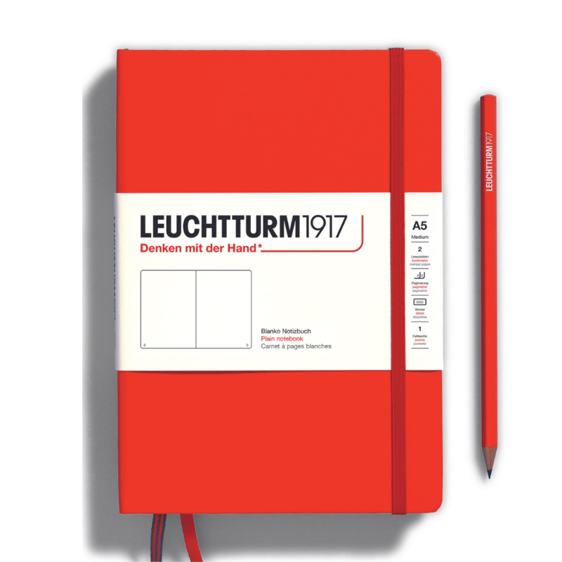 Leuchtturm1917 Natural Colours A5 Medium Hardcover Notebook – Fox Red