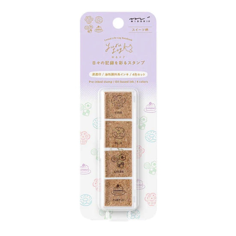 Midori Yuru Log Pre-Inked Stamp – Sweet