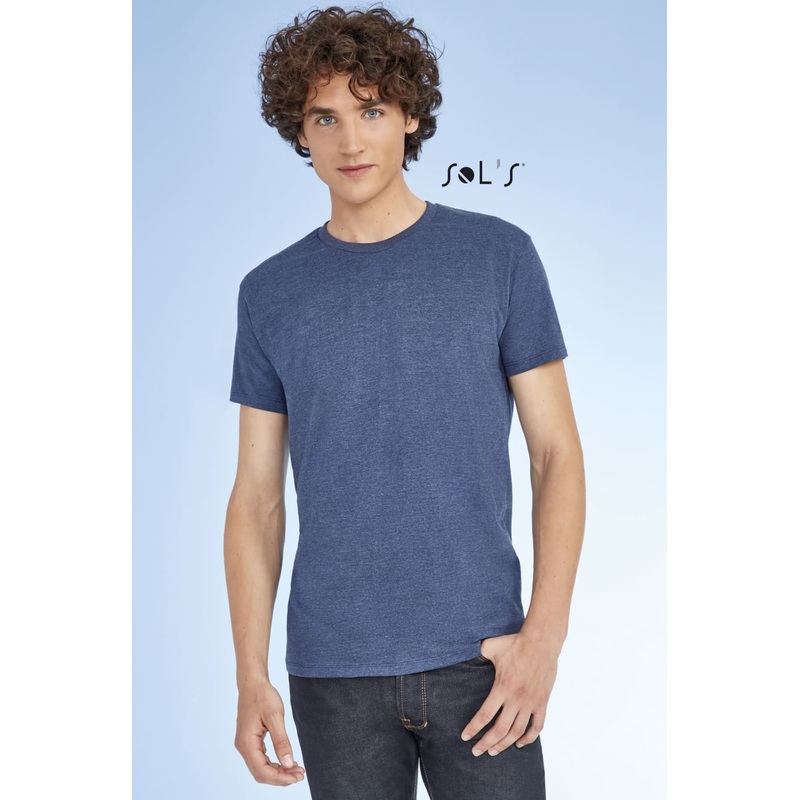 T shirt men’s round neck 100% semi combed ring spun cotton  close fit Imperial