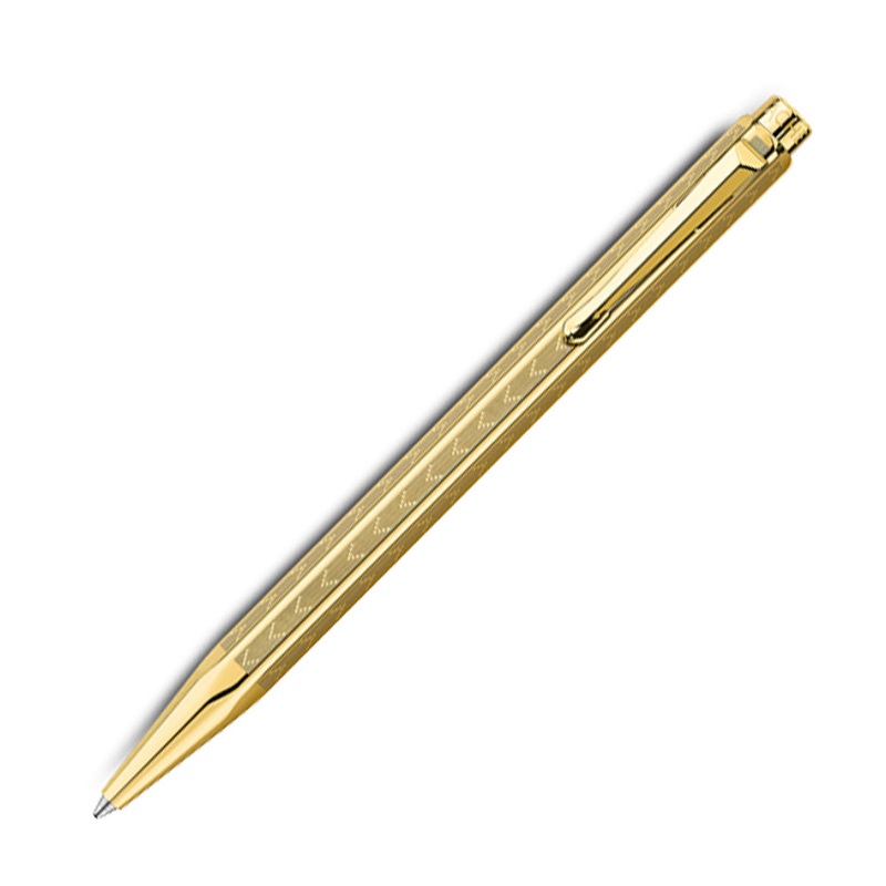 Caran d’Ache Ecridor Ballpoint – Chevron Gold