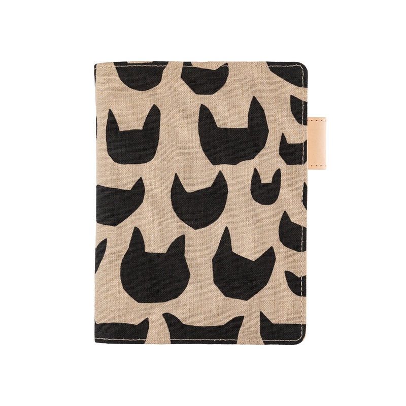 Hobonichi A6 Techo 5-Year Cover Only – min perhonen: anone-anone (Black)